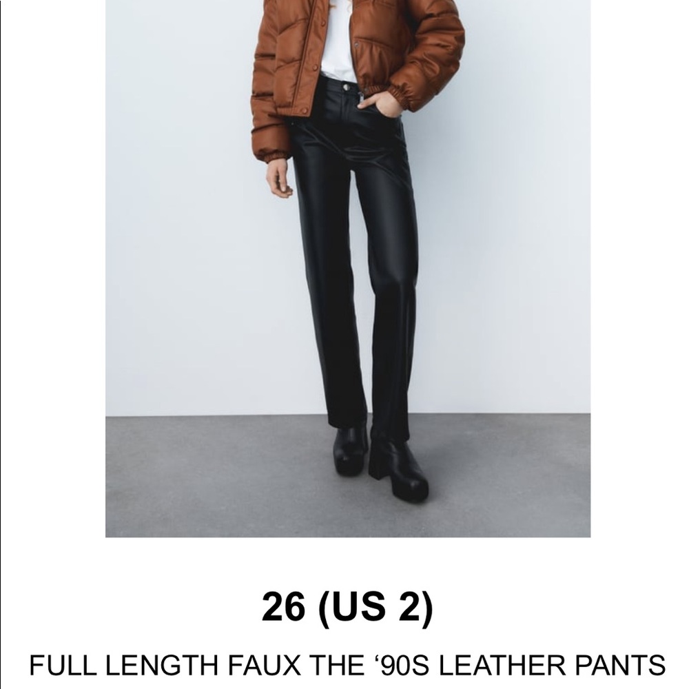 Zara Leather Pants
